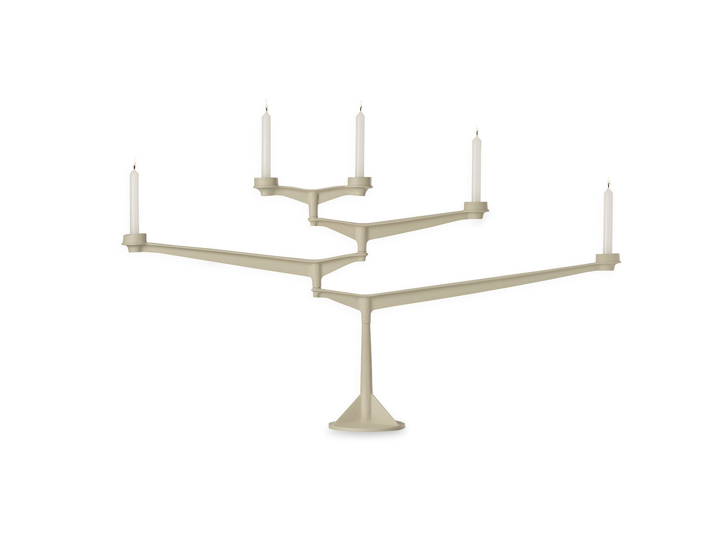 Spin Candelabra by Tom Dixon - Large / Putty