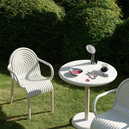 Groove Round Table by Tom Dixon - Putty