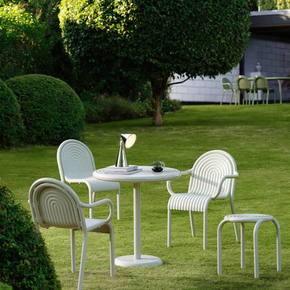Groove Round Table by Tom Dixon - Putty