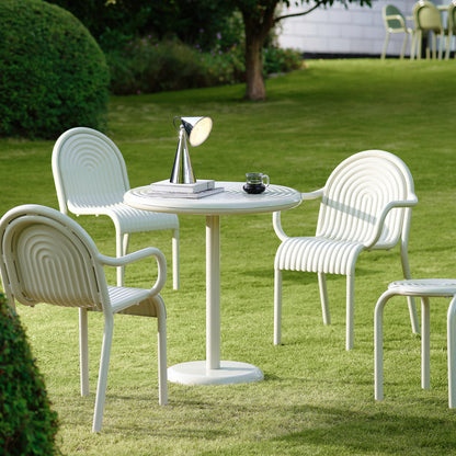 Groove Round Table by Tom Dixon - Putty