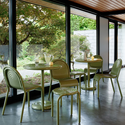 Groove Round Table by Tom Dixon - Moss