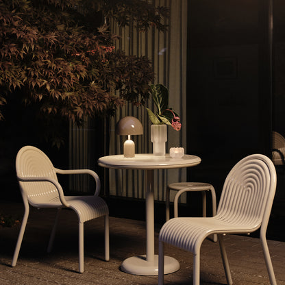 Groove Round Table by Tom Dixon - Putty