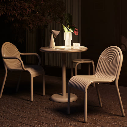 Groove Round Table by Tom Dixon - Putty