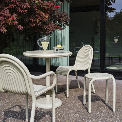 Groove Round Table by Tom Dixon - Putty
