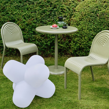 Groove Round Table by Tom Dixon - Moss
