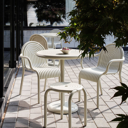 Groove Round Table by Tom Dixon - Putty
