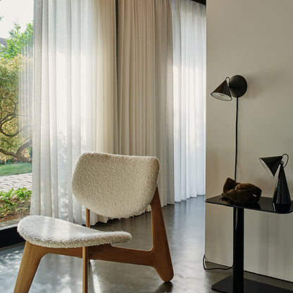 Slab Lounge Chair by Tom Dixon - Natural Oak / Elle 200