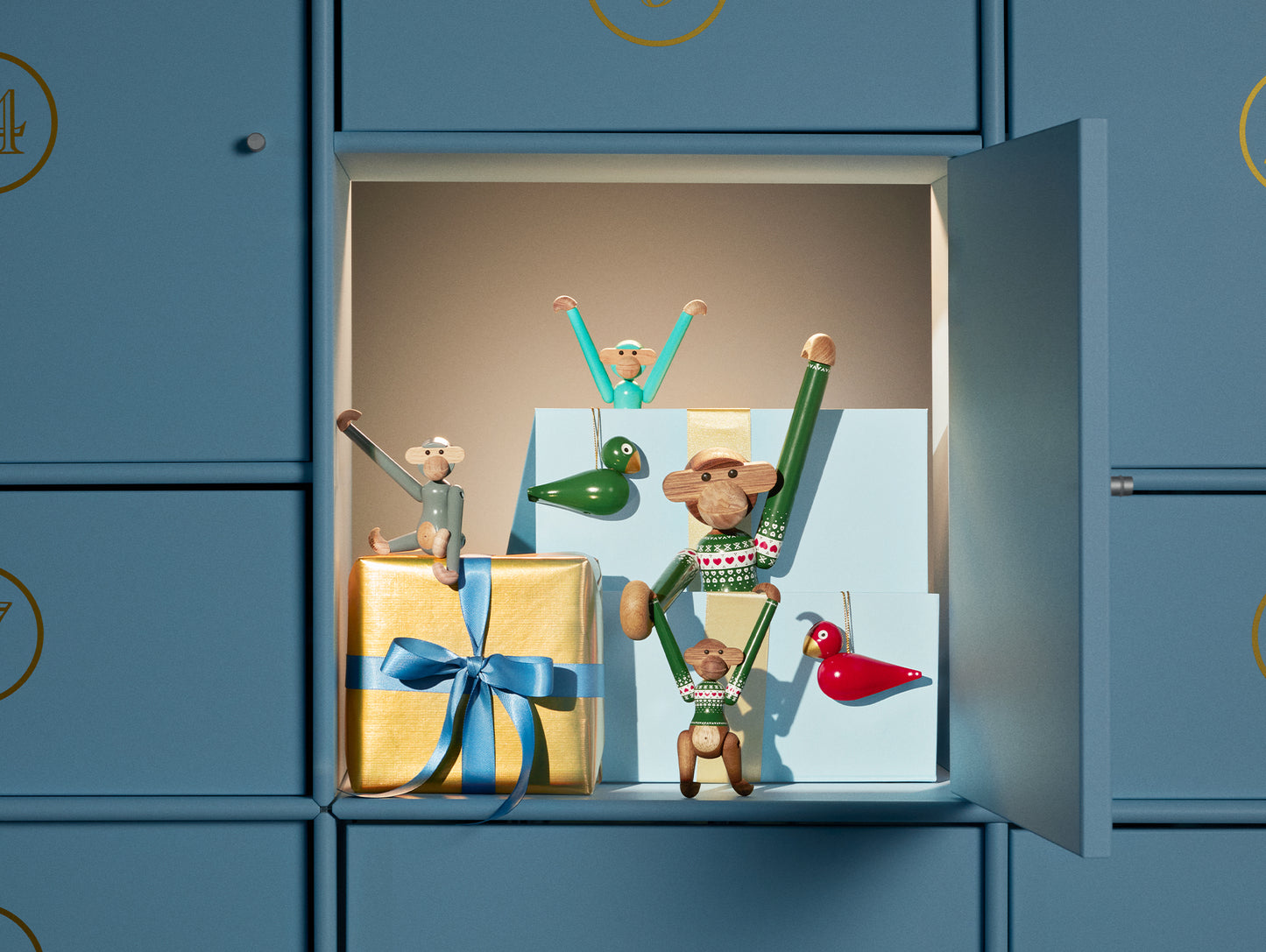 Christmas Jumper Monkey by Kay Bojesen