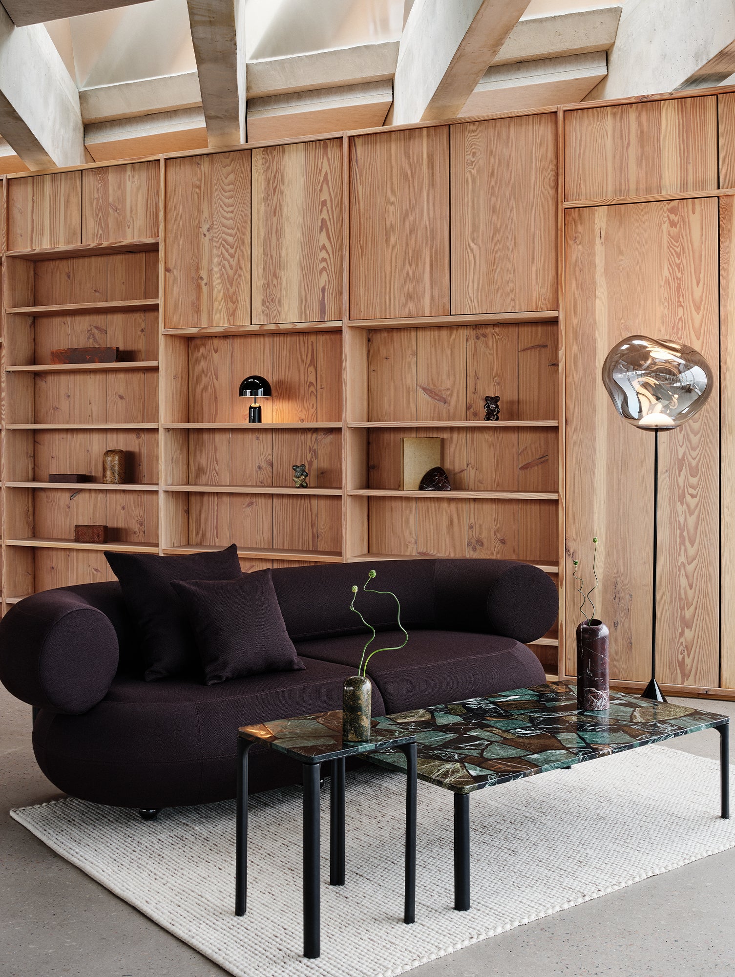 Melt LED Cone Slim Floor Lamp by Tom Dixon - Nickel