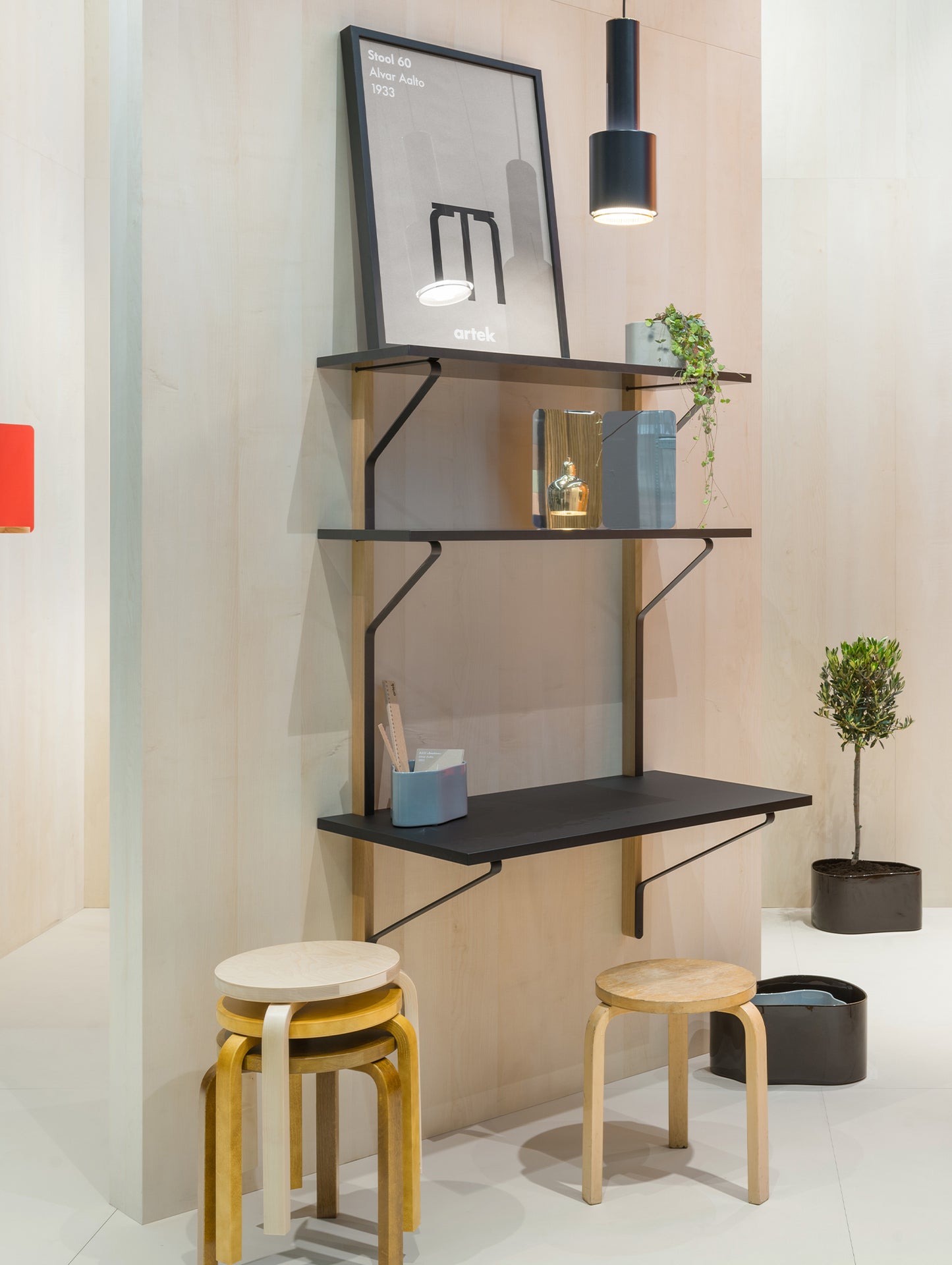 Kaari Wall Shelf with Desk by Artek - REB 013