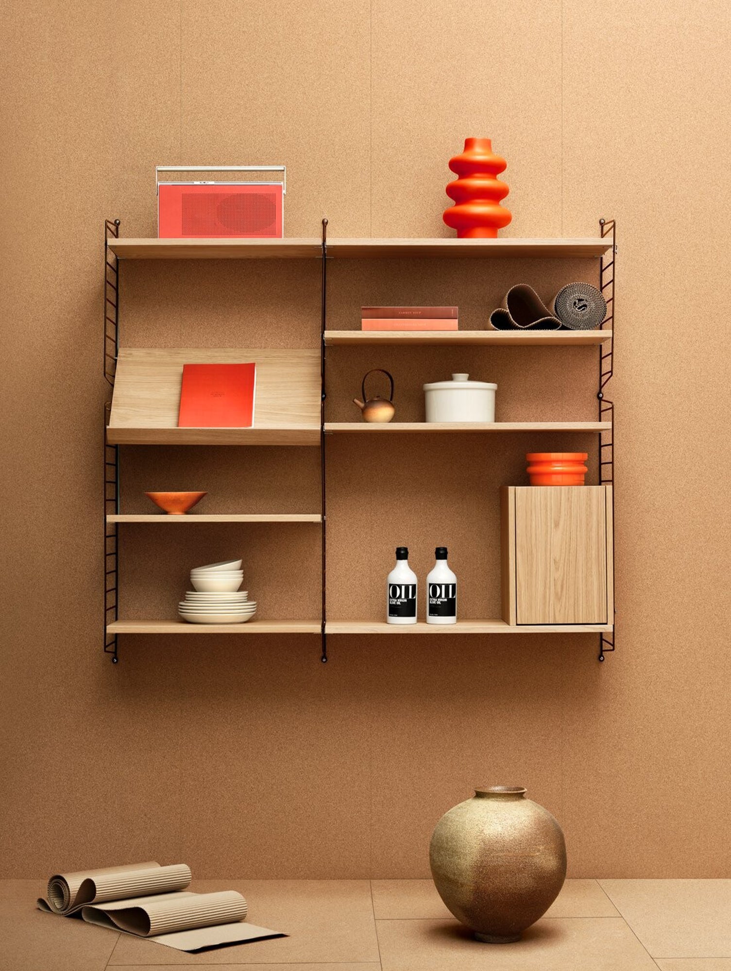 String System Magazine Shelf - Oak