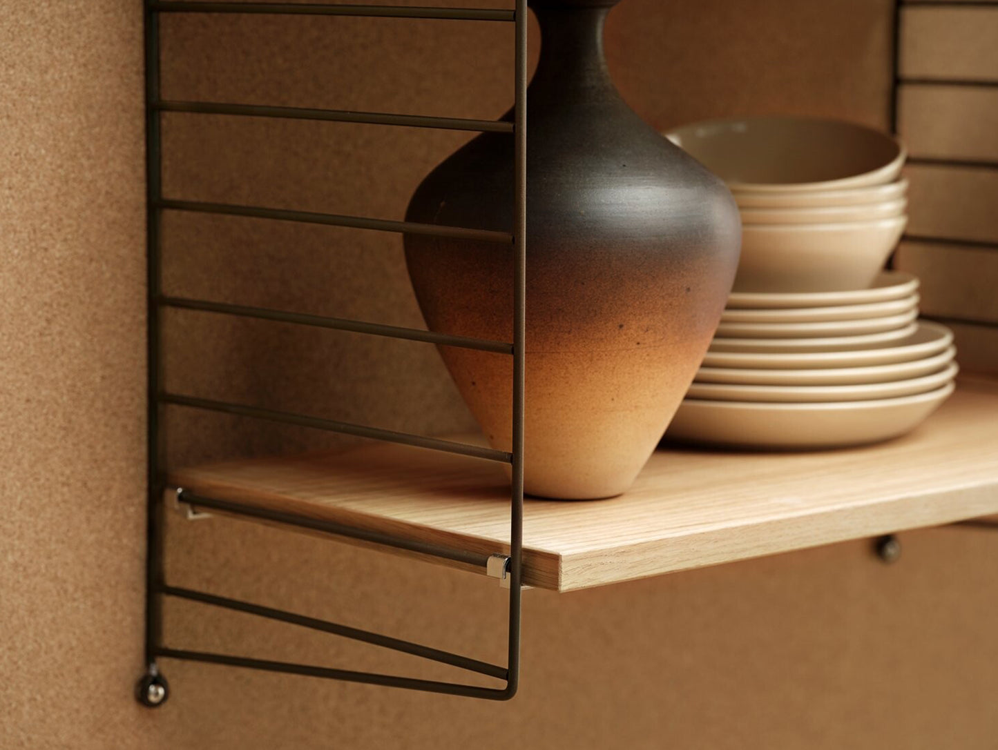 String System Shelves by String - Oak