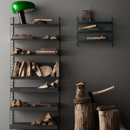 String System Shelves by String - Dark Grey