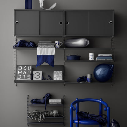 String System Shelves by String - Dark Grey