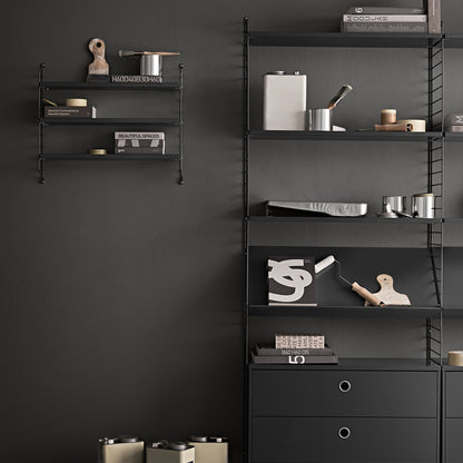 String System Magazine Shelf by String - Dark Grey