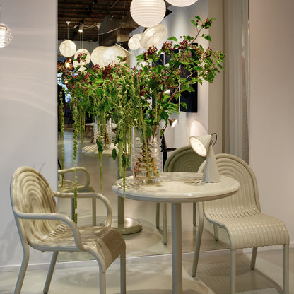 Groove Round Table by Tom Dixon - Putty