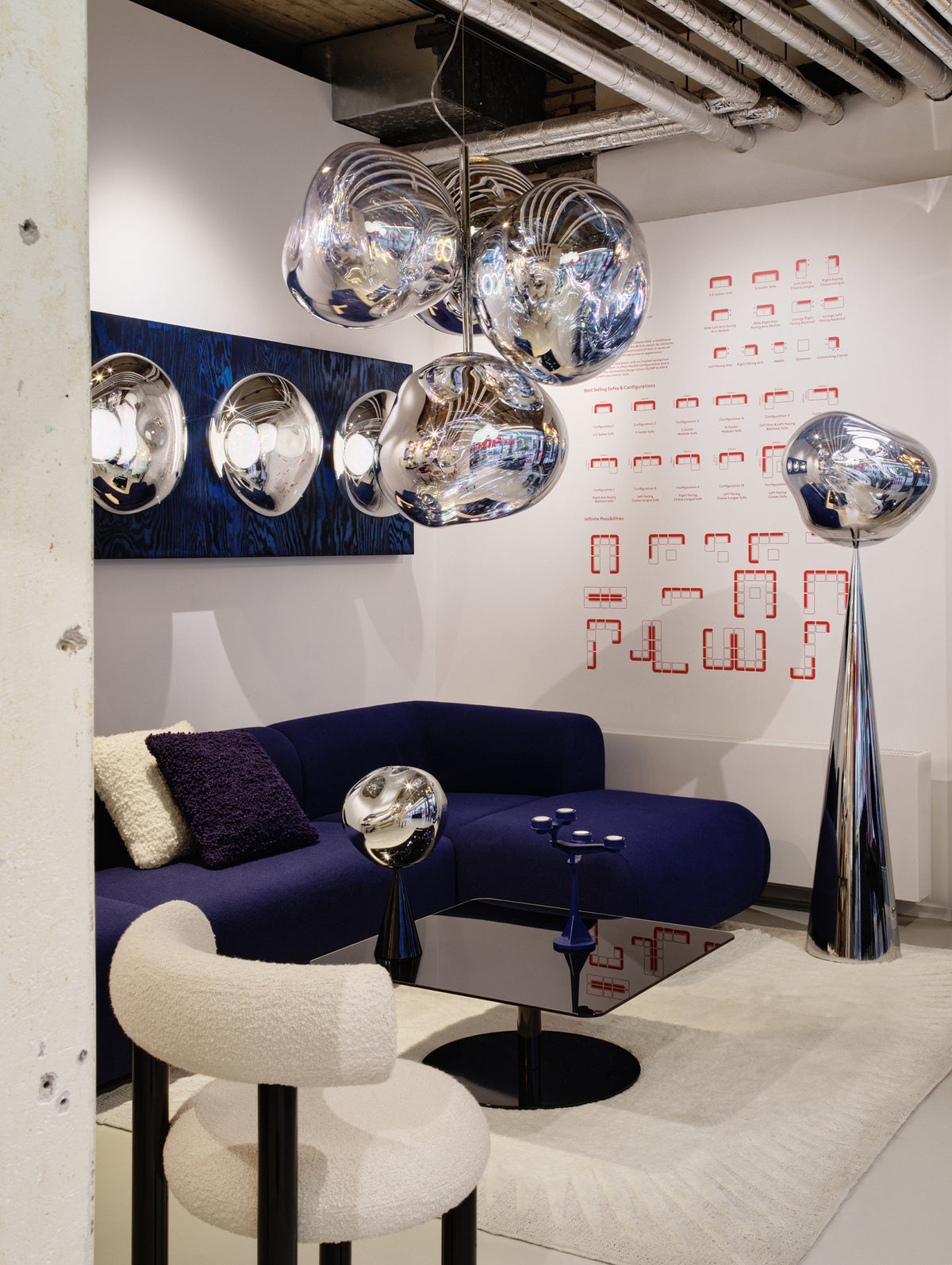 Melt Surface LED Wall Lamp by Tom Dixon