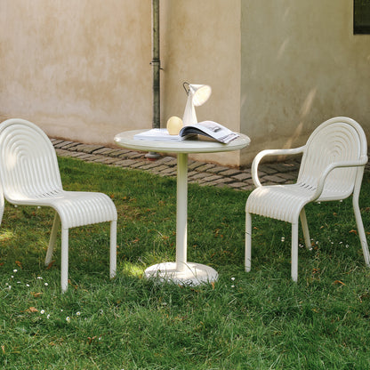 Groove Round Table by Tom Dixon - Putty