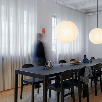 Workshop Table by Muuto - Black Linoleum Top with Black Lacquered Oak Base