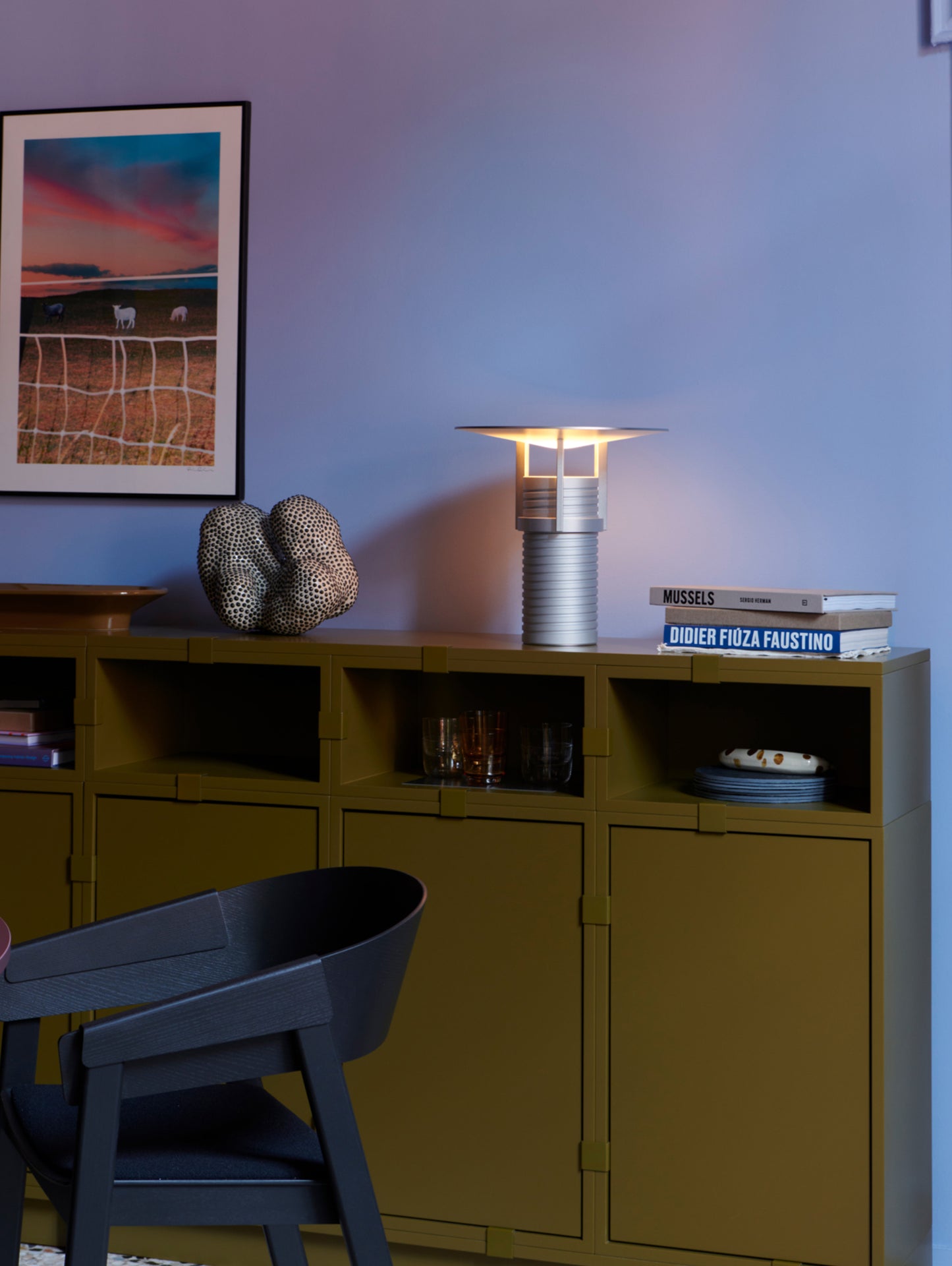 Stacked Storage System - Sideboard by Muuto / Configuration 3 / Brown Green