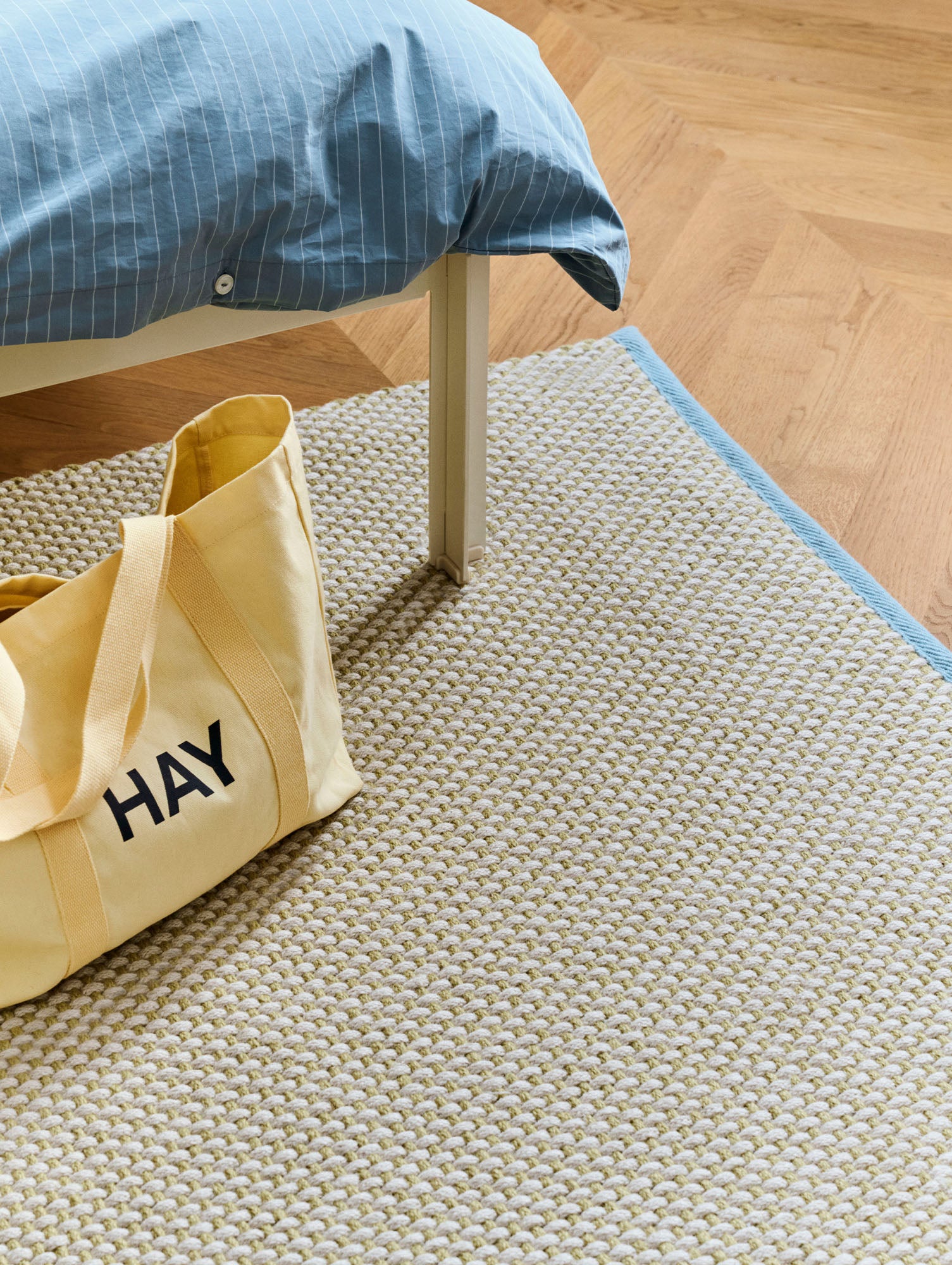 3 Colour Rug by HAY - Soft Turquoise