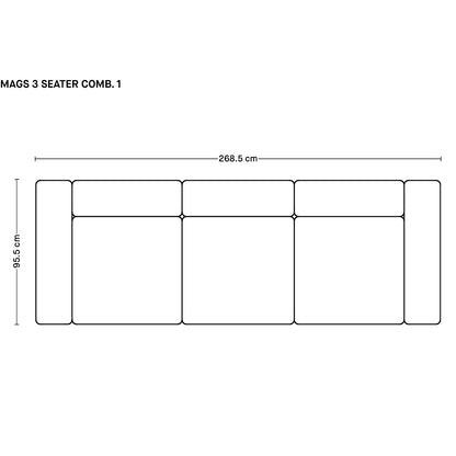 매그스 3인용 소파
