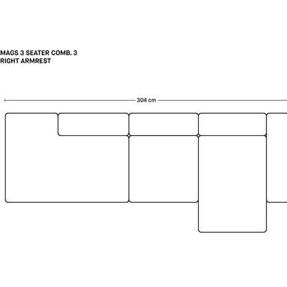 매그스 3인용 소파