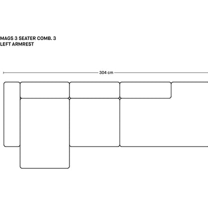 매그스 3인용 소파