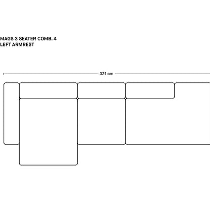 매그스 3인용 소파