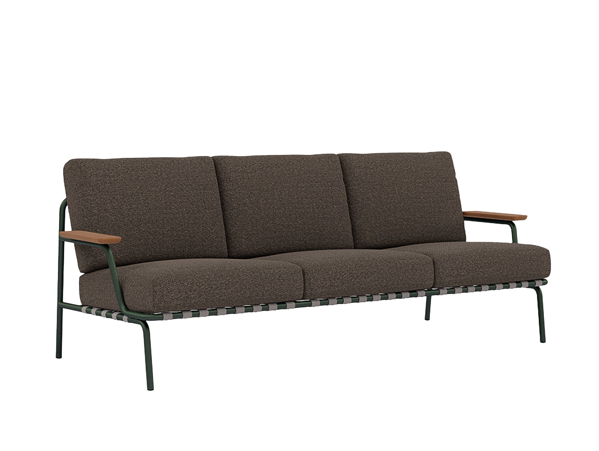 Settle 3-Seater Sofa by Muuto / Dark Green Frame / Laze 02