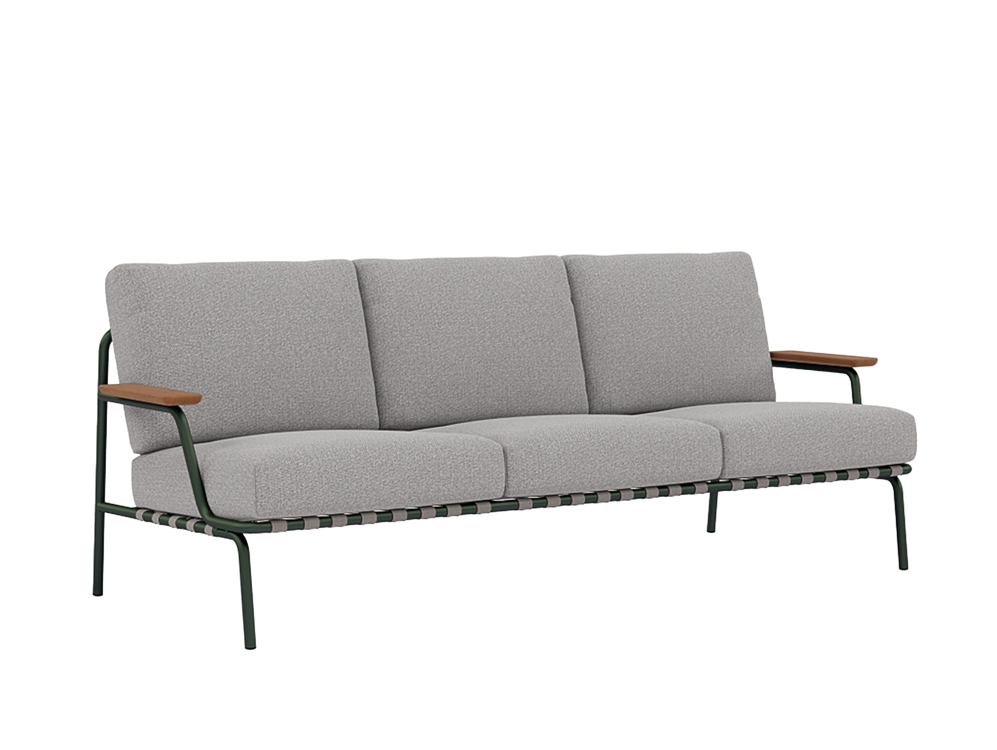 Settle 3-Seater Sofa by Muuto / Dark Green Frame / Laze 03