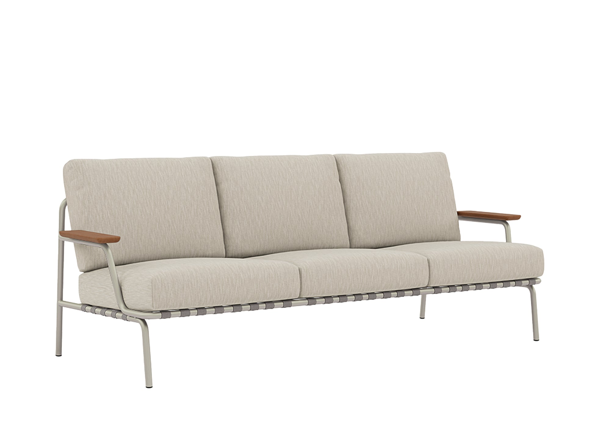 Settle 3-Seater Sofa by Muuto / Grey Frame / Ribbed Weave 03