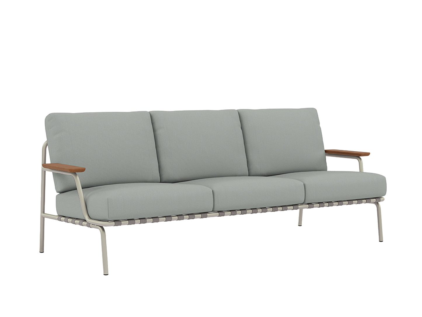 Settle 3-Seater Sofa by Muuto / Grey Frame / Ribbed Weave 20