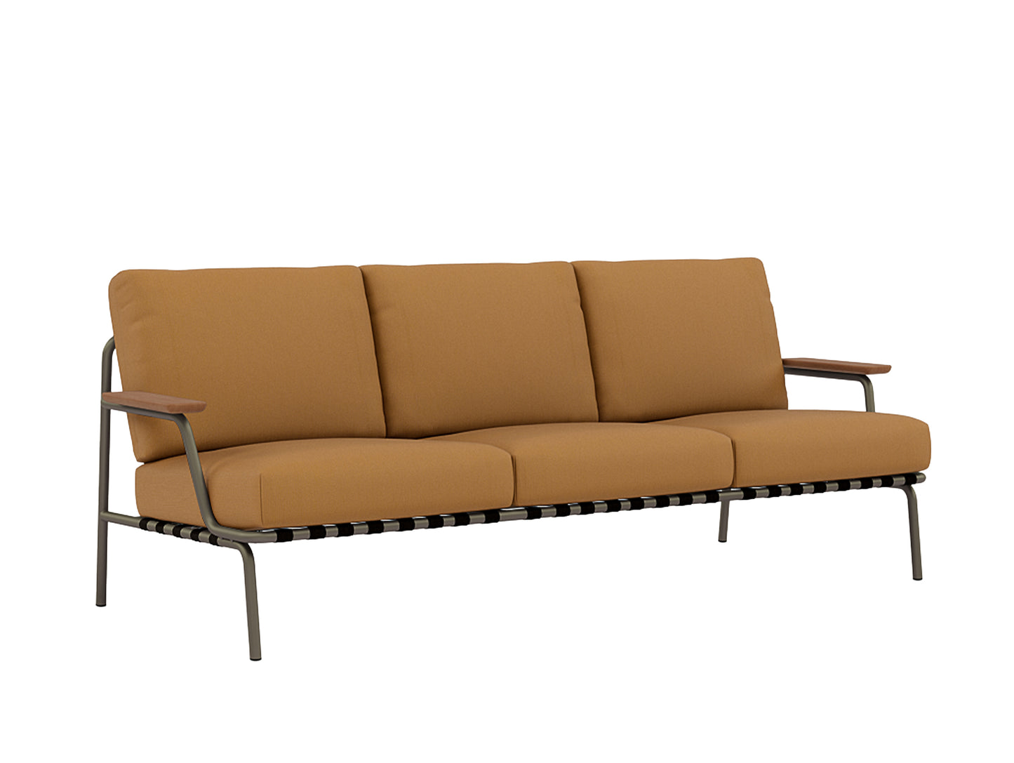 Settle 3-Seater Sofa by Muuto / Taupe Frame / Ribbed Weave 11