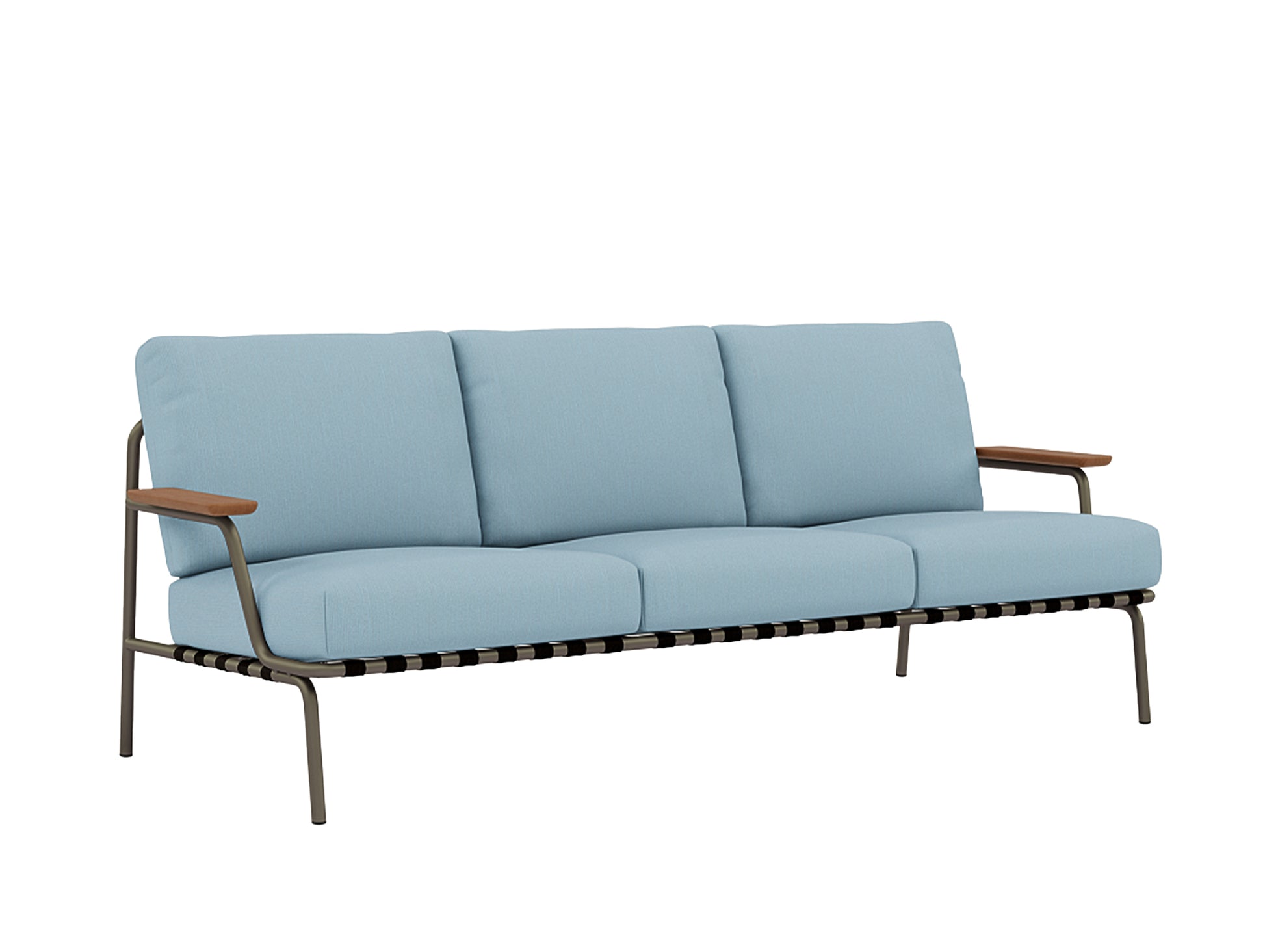 Settle 3-Seater Sofa by Muuto / Taupe Frame / Ribbed Weave 17