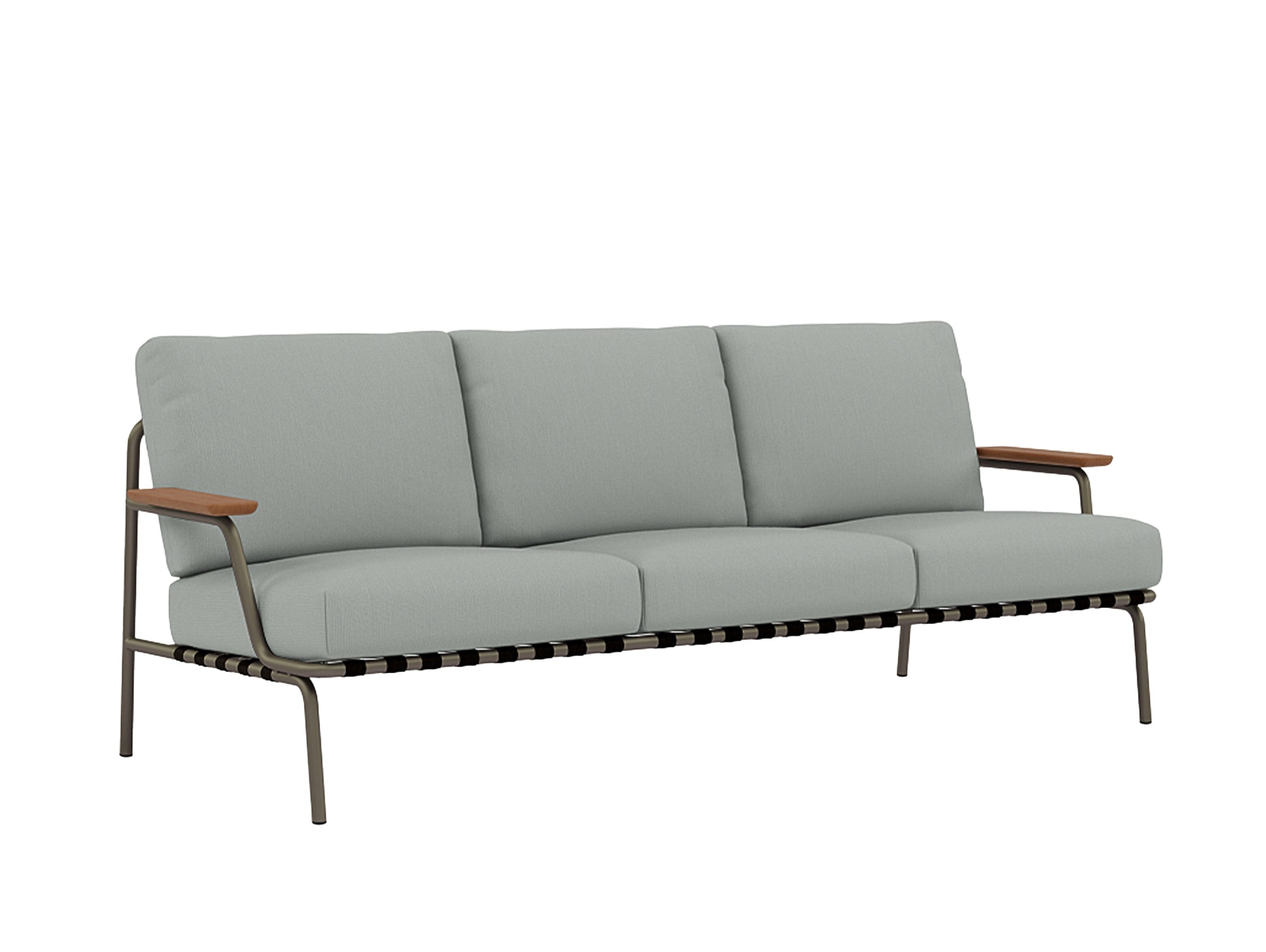 Settle 3-Seater Sofa by Muuto / Taupe Frame / Ribbed Weave 20