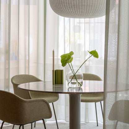 Midst Table Marble by Muuto - Grey Marble Tabletop / Grey Steel Base