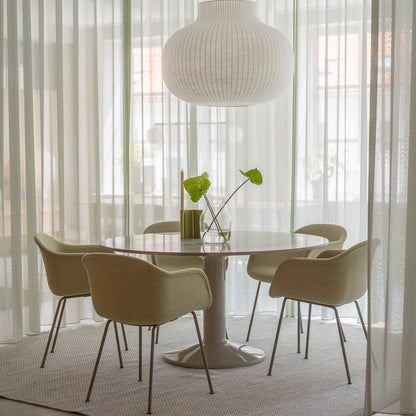 Midst Table Marble by Muuto - Grey Marble Tabletop / Grey Steel Base