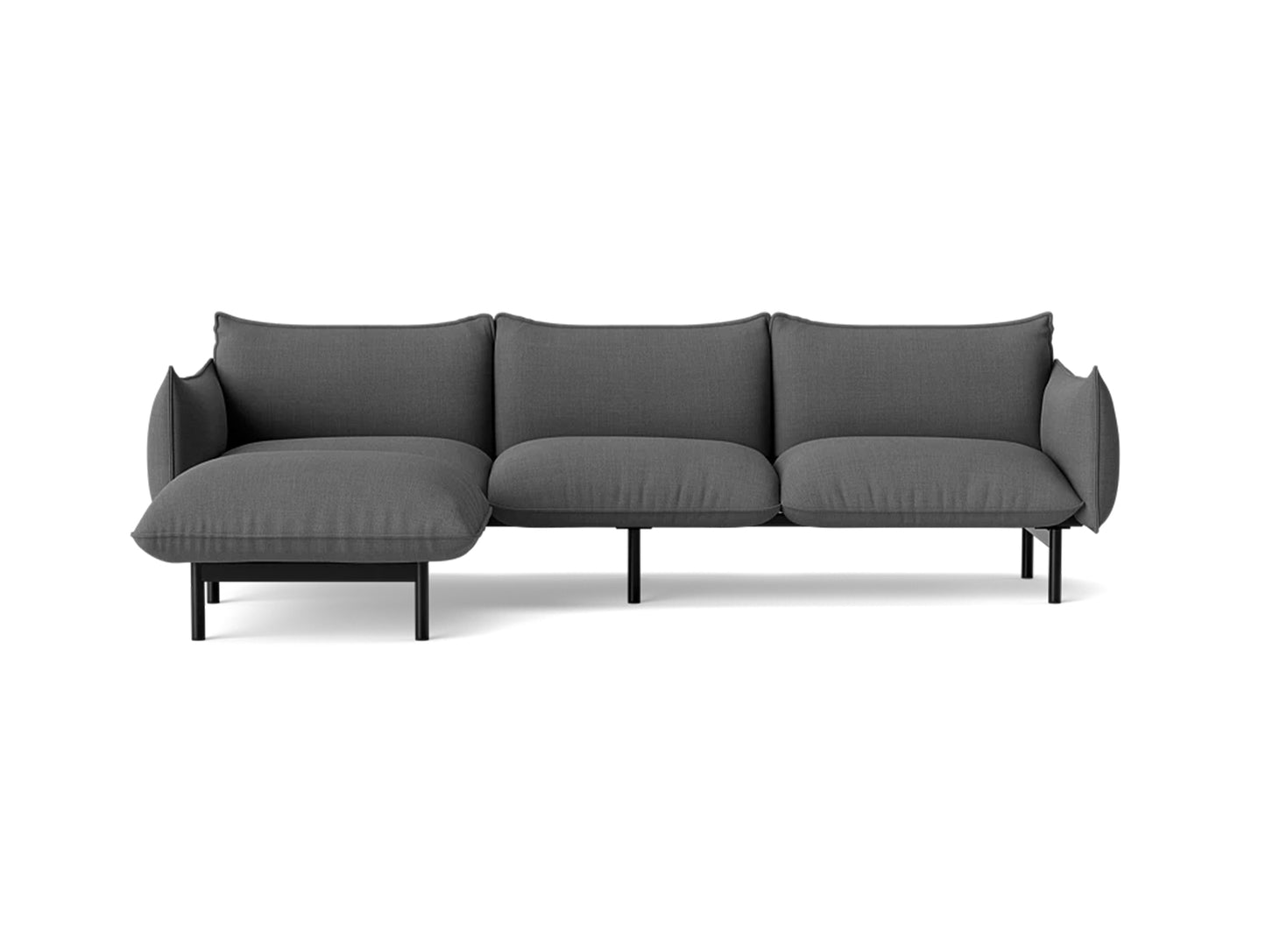 Ark Modular Sofa 3-Seater Sofa by Normann Copenhagen - with Left Chaise Longue (Sitting Right) - Remix 163