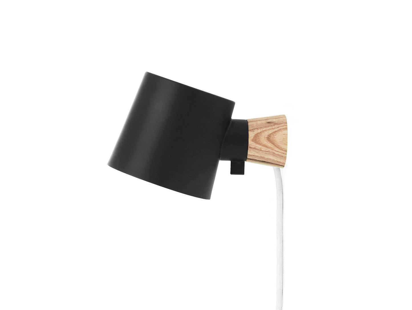 Rise Wall Lamp by Normann Copenhagen - Cable and Plug / Black