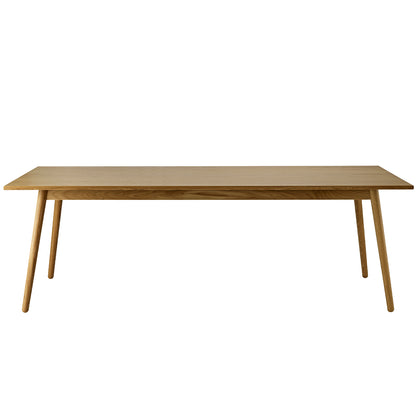 C35C Extendable Table by FDB Mobler - Lacquered Oak Veneer Tabletop