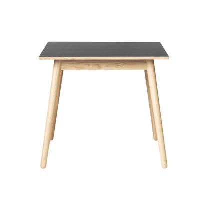 C35A Extendable Table by FDB Mobler - Black Linoleum 4023 Tabletop