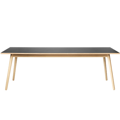 C35C Extendable Table by FDB Mobler - Black Linoleum 4023 Tabletop