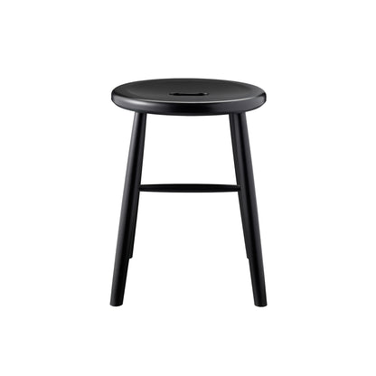 J27 Stool by FDB Mobler - Black Painted Beech