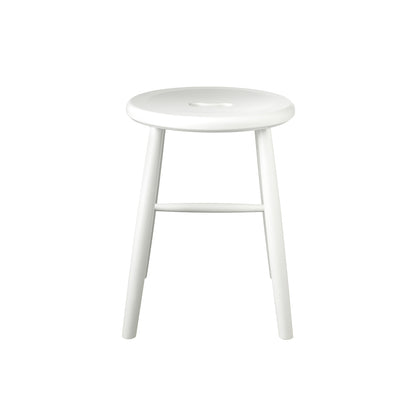 J27 Stool by FDB Mobler - White Painted Beech