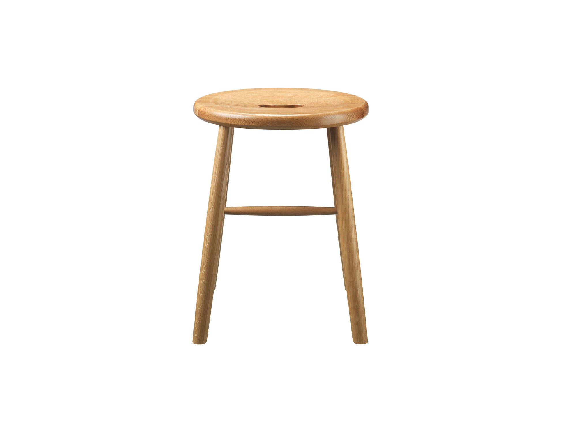 J27 Stool by FDB Mobler - Lacquered Oak