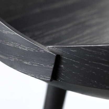 D106 Bakke Top Tray Table by FDB Mobler - Black Lacquered Oak