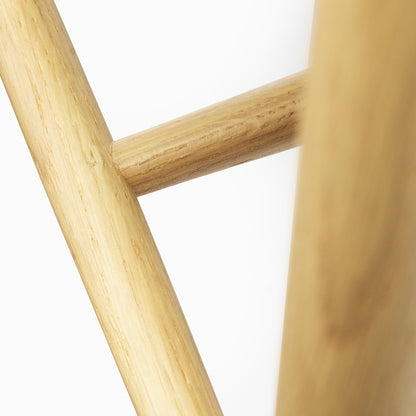 J27C Stool by FDB Mobler - Lacquered Oak