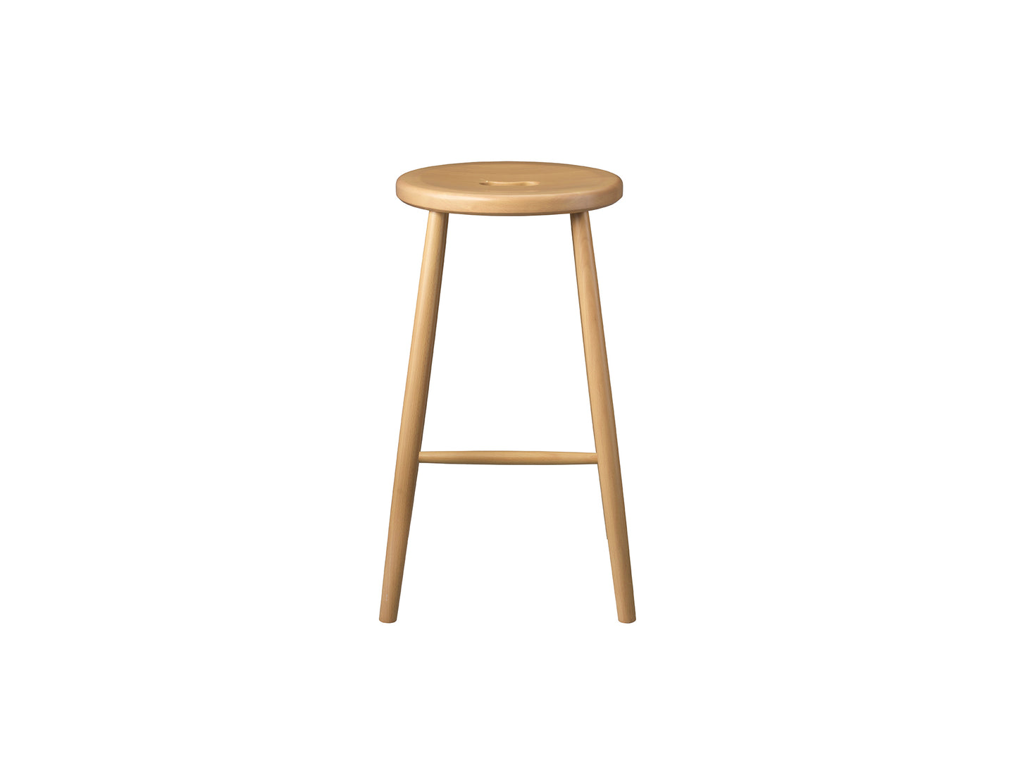 J27C Stool by FDB Mobler - Lacquered Beech
