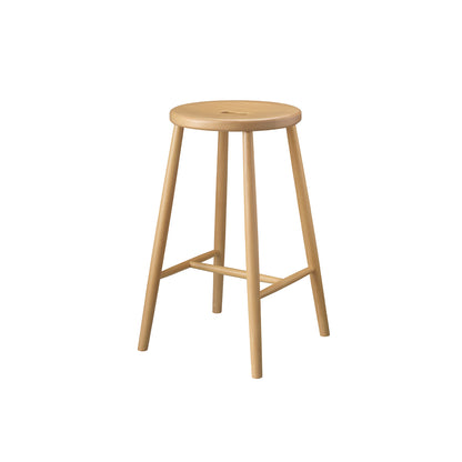 J27C Stool by FDB Mobler - Lacquered Beech